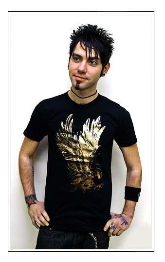 EAGLE DISTRESSED GOLD FOIL retro emo vintage BGF SHIRT