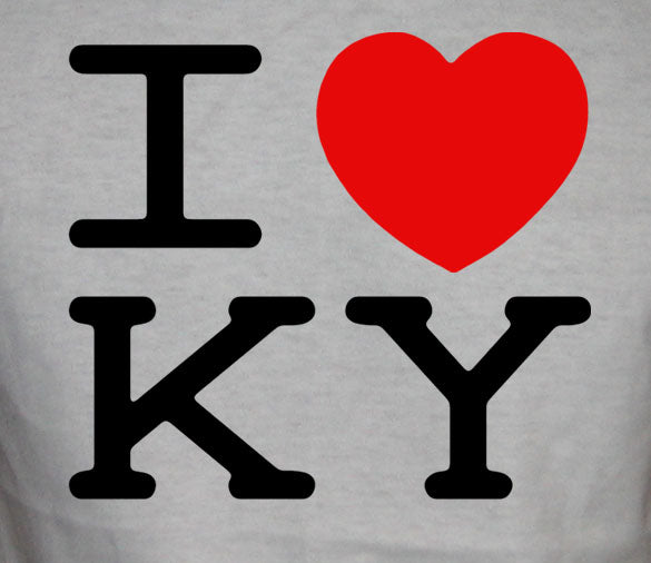 I HEART KY kentucky new york louisville funny W2C SHIRT