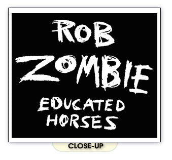 ROB ZOMBIE EDUCATED HORSES horror rock blood BW SHIRT