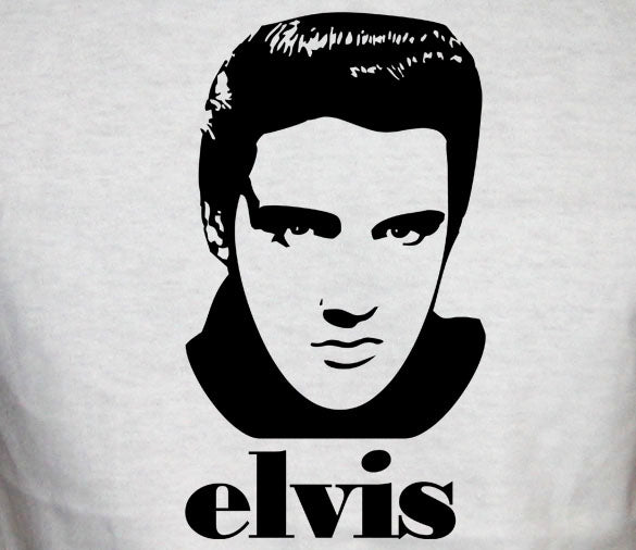 ELVIS PRESLEY FACE king rock n roll las vegas WB SHIRT