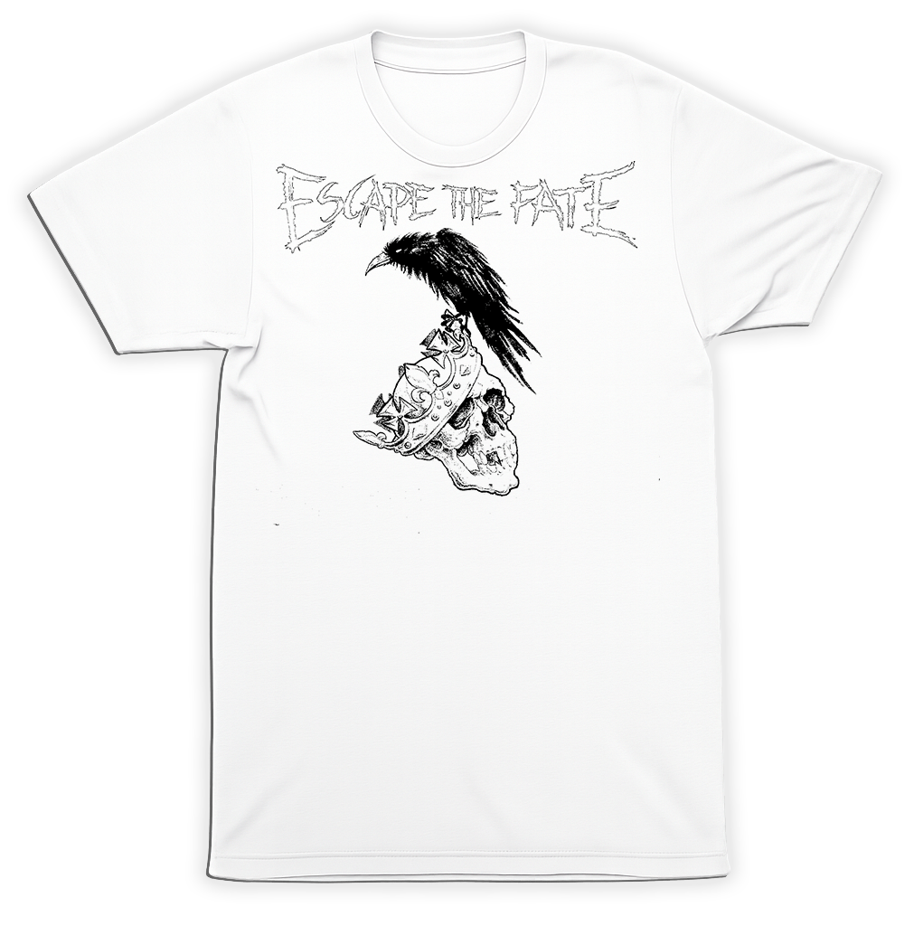 Escape the Fate RAVEN KING CROWN Classic Logo T-Shirt – Metalcore Band Tee
