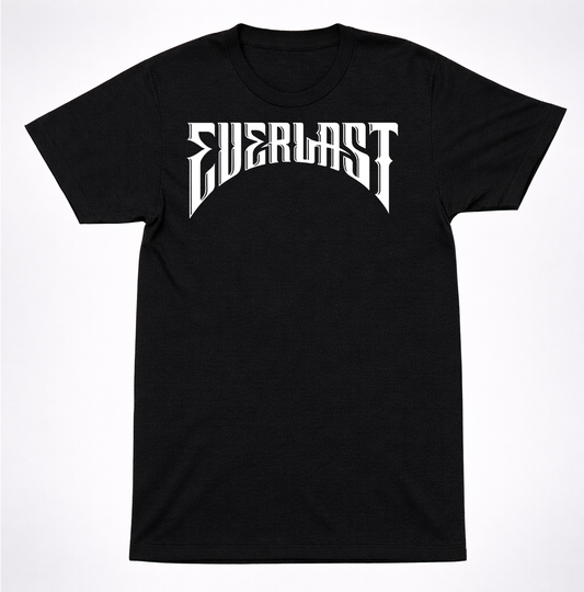 Everlast Logo Shirt Hip Hop Rock Crossover Band Classic Black Shirt