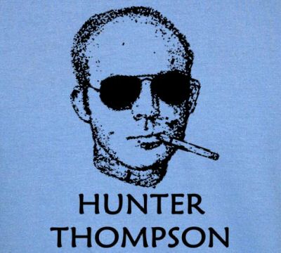 Hunter S. Thompson Face – Fear and Loathing Retro T-Shirt