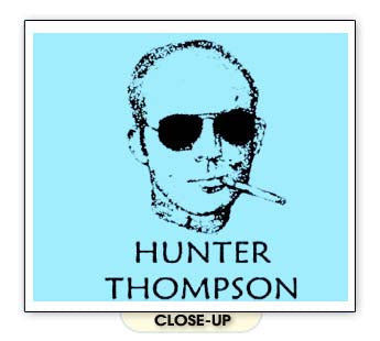 Hunter S. Thompson Face – Fear and Loathing Retro T-Shirt