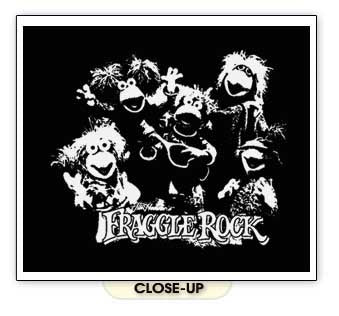 FRAGGLE ROCK jim henson puppet retro vintage BW SHIRT