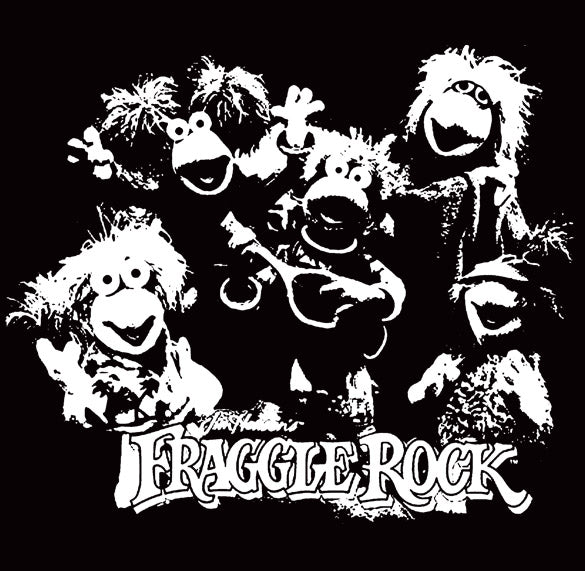 FRAGGLE ROCK jim henson puppet retro vintage BW SHIRT