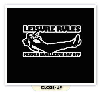 FERRIS BUELLERS DAY OFF LEISURE RULES retro funny SHIRT