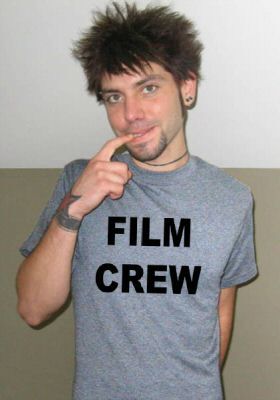 FILM CREW movie set director producer emo indie SHIRT