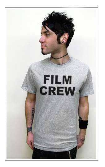 FILM CREW movie set director producer emo indie SHIRT