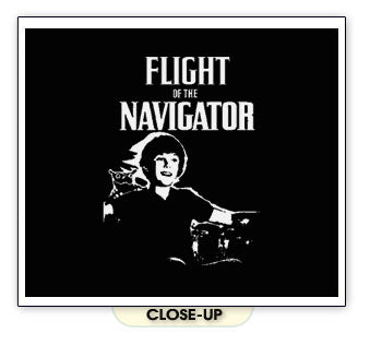 FLIGHT OF THE NAVIGATOR retro film vintage emo BW SHIRT