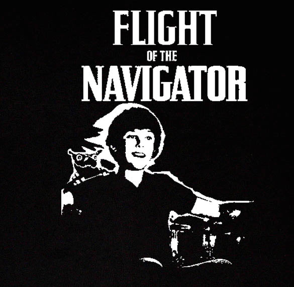 FLIGHT OF THE NAVIGATOR retro film vintage emo BW SHIRT