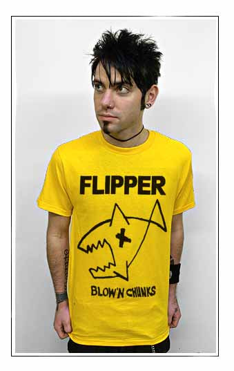 FLIPPER BLOWIN CHUNKS rock nirvana novoselic YB SHIRT