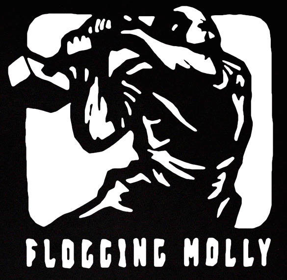 FLOGGING MOLLY HAMMER punk tour celtic swagger BW SHIRT