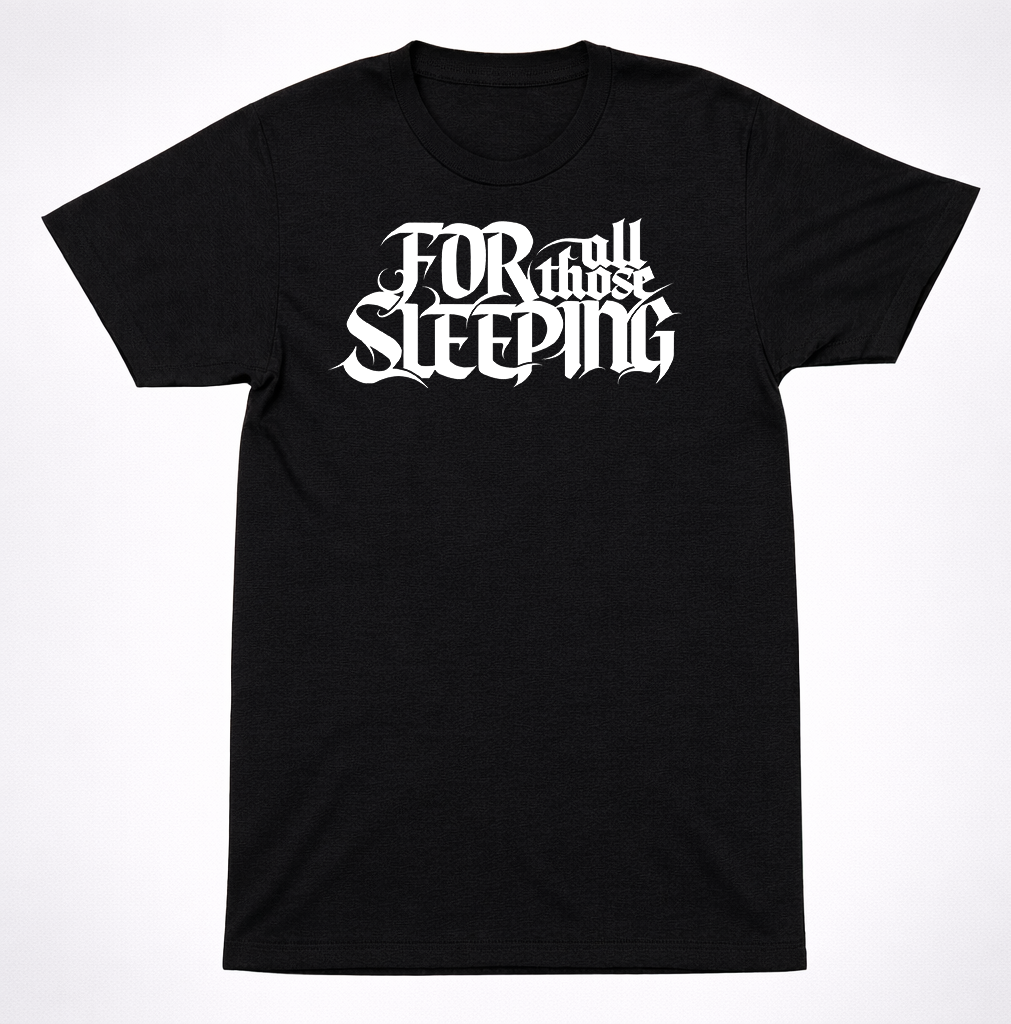 For All Those Sleeping Logo T-Shirt – Heavy Metalcore Post-Hardcore Band Tee