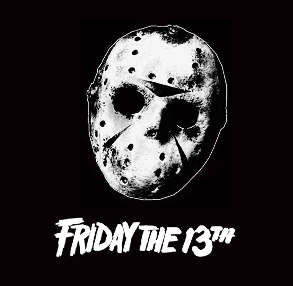 FRIDAY THE 13TH horror jason voorhees film BW SHIRT