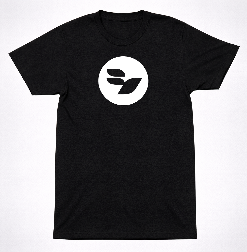 Further Seems Forever White Circle Logo Shirt Emo Indie Rock Band Black Shirt