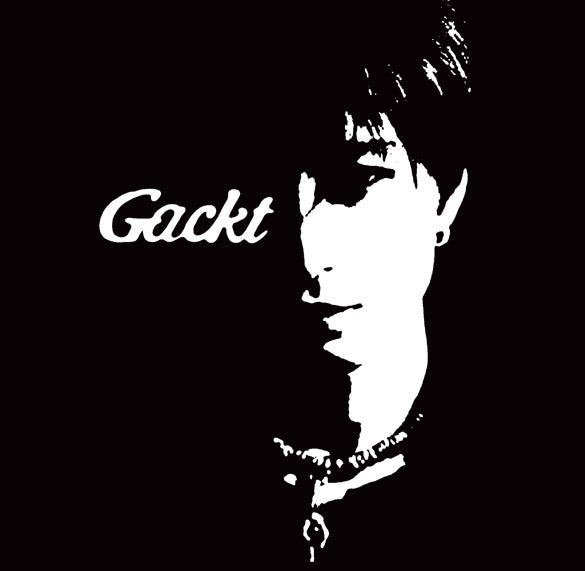 GACKT FACE band japanese malice mizer jrock BW SHIRT