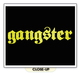 GANGSTER gang thug rap hip hop ghetto emo BY SHIRT