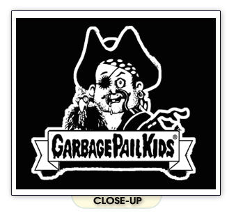 GARBAGE PAIL KIDS retro funny vintage humor BW SHIRT