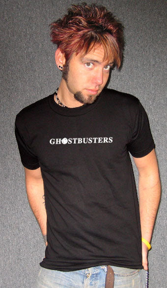 GHOSTBUSTERS TEXT ghost comedy retro vintage film SHIRT