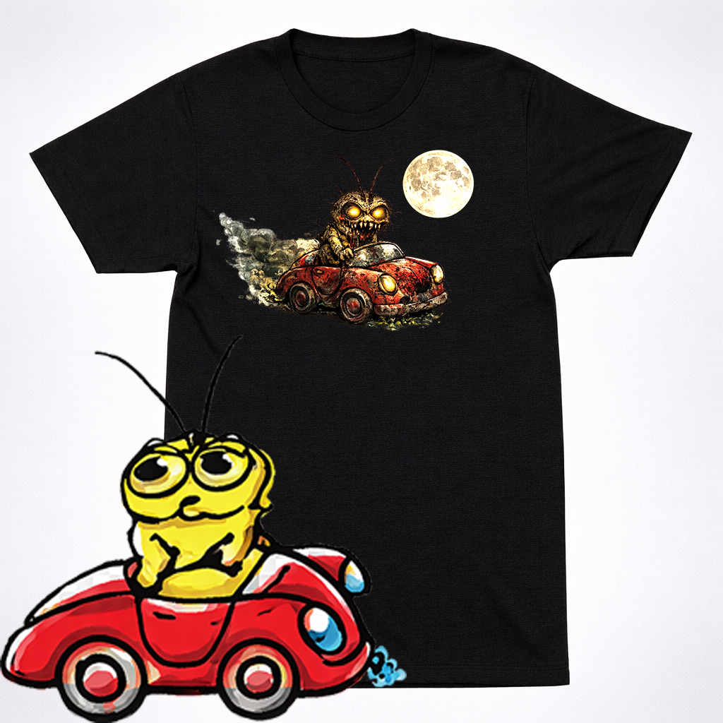 Horror Richard Scarry Goldbug Shirt Creepy Kids Book Character Parody Tee