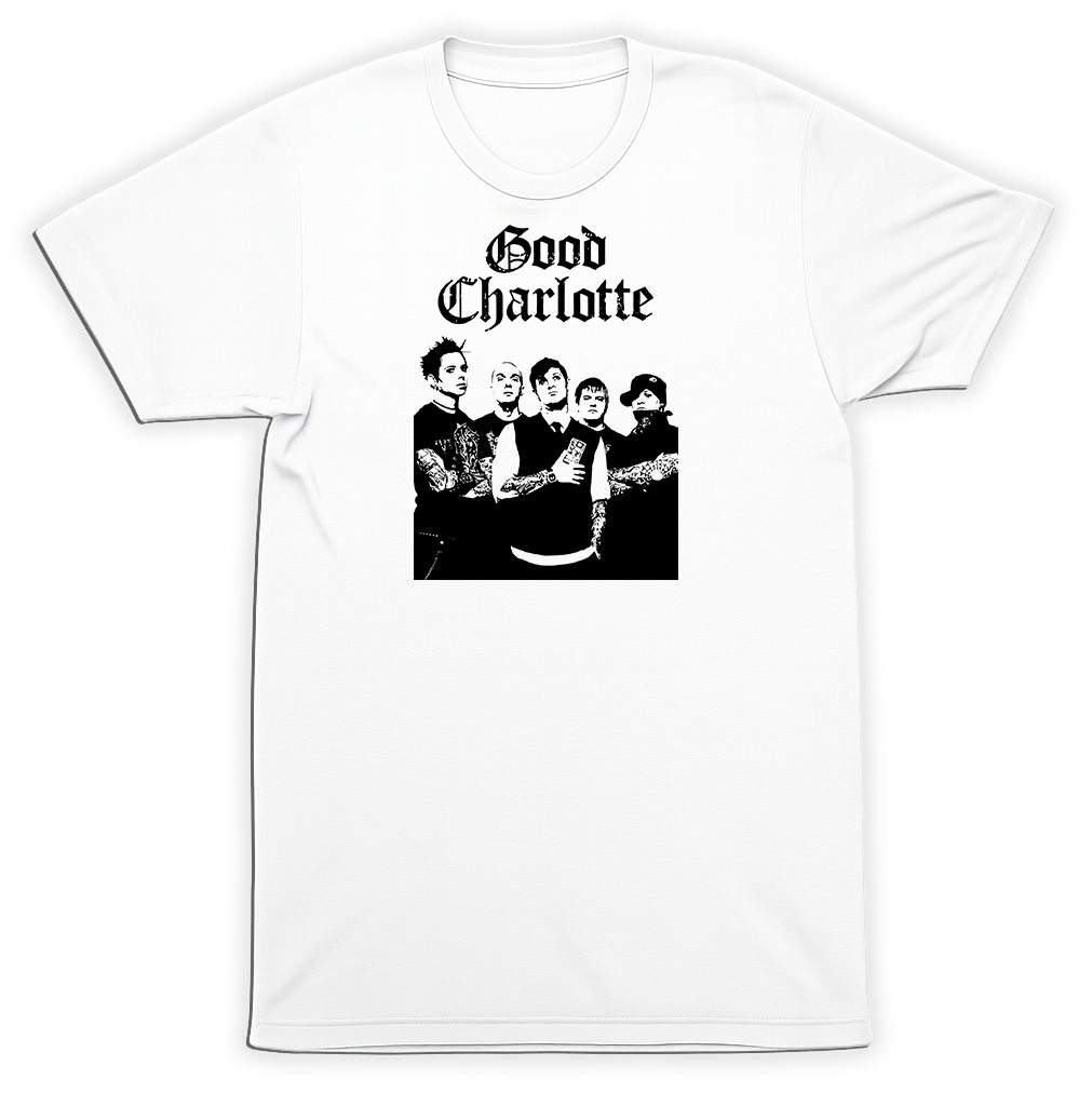 Good Charlotte Band Members Standing T-Shirt Punk Alternative Rock Tee