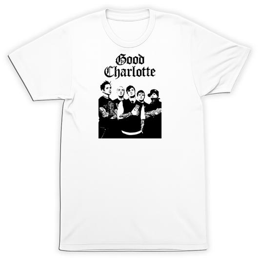 Good Charlotte Band Members Standing T-Shirt Punk Alternative Rock Tee
