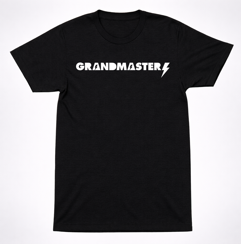 Grandmaster Flash Lightning Logo Shirt Classic Hip Hop DJ Pioneer Graphic Shirt