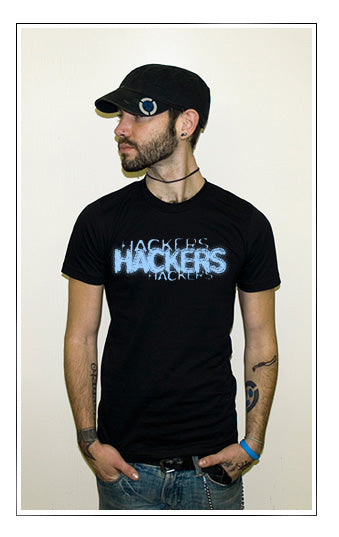 HACKERS TEXT logo film movie cult classic BLB SHIRT