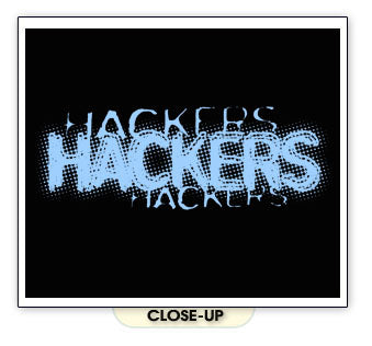 HACKERS TEXT logo film movie cult classic BLB SHIRT