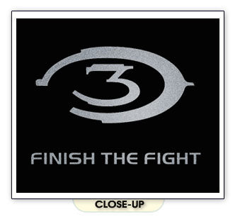 HALO 3 FINISH THE FIGHT SILVER FOIL video game SHIRT