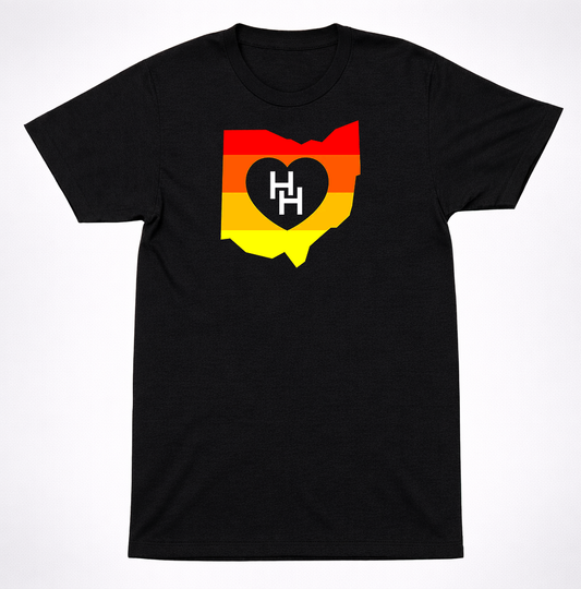 Hawthorne Heights Retro Heart Ohio State USA T Shirt Emo Post Hardcore Band Tee