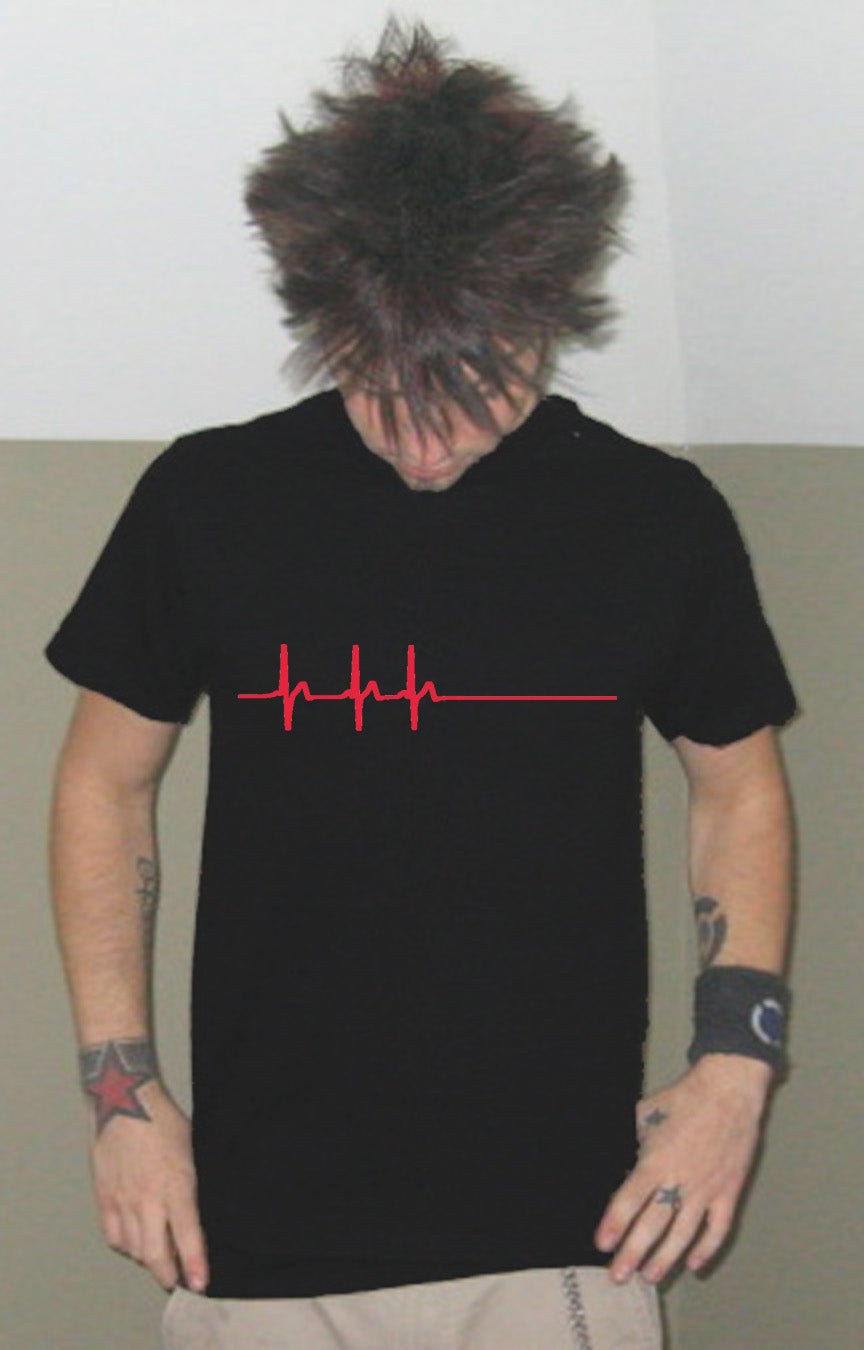 LIFELINE heart beat monitor hospital funny emo BR SHIRT