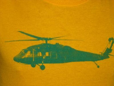 HELICOPTER flight pilot army sky retro vintage YG SHIRT