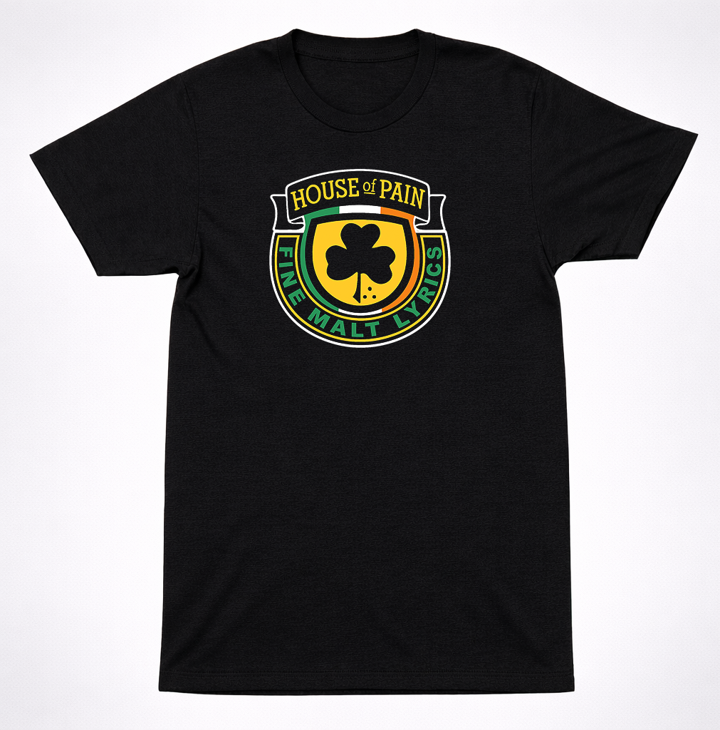 House of Pain Fine Malt Lyrics Shirt Classic Hip Hop Rap Crest Graphic Shirt