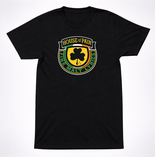 House of Pain Fine Malt Lyrics Shirt Classic Hip Hop Rap Crest Graphic Shirt