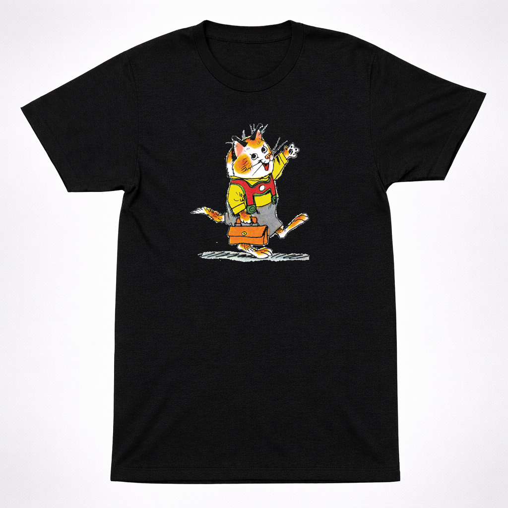 Richard Scarry Huckle Cat Shirt Kids Book Character Carpenter Cartoon Tee