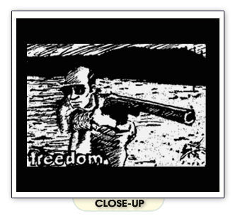 Hunter S. Thompson – Freedom & Fear and Loathing Retro T-Shirt