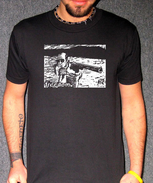 Hunter S. Thompson – Freedom & Fear and Loathing Retro T-Shirt