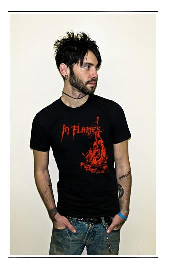 IN FLAMES FIRE death metal tour swedish band BR SHIRT