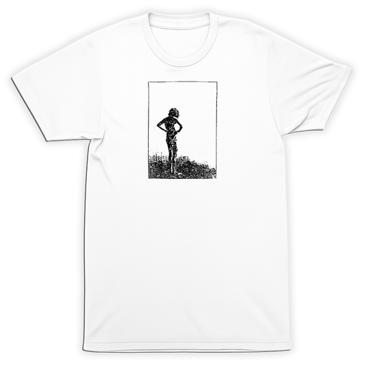 Indian Summer Girl Standing by Water Logo T-Shirt Emo Hardcore Screamo Tee
