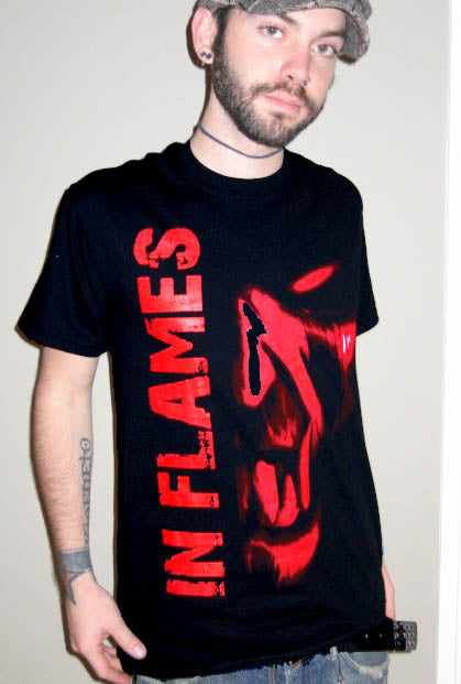 IN FLAMES JESTER rock band tour heavy metal BR SHIRT