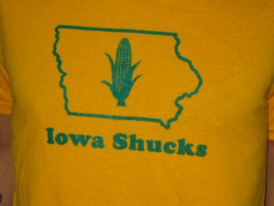 IOWA SHUCKS funny corn farm farmer state crops YG SHIRT