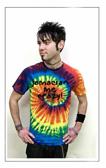 JAMACIAN ME CRAZY reggae rasta funny hippie TD SHIRT