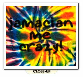 JAMACIAN ME CRAZY reggae rasta funny hippie TD SHIRT