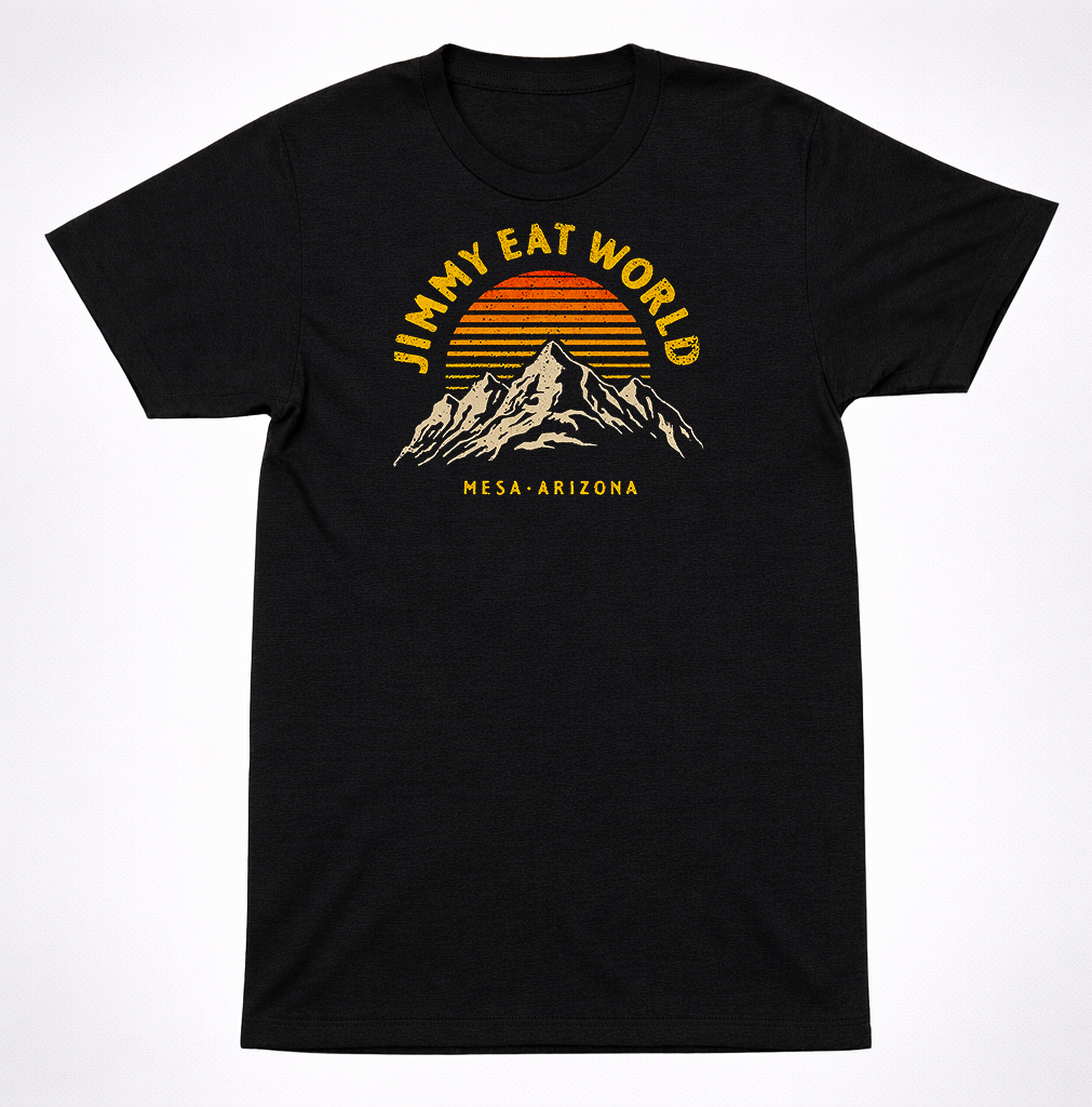 Jimmy Eat World Mesa Arizona Sunset T-Shirt Emo Alternative Indie Rock Band Tee