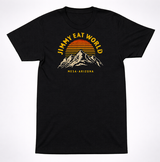 Jimmy Eat World Mesa Arizona Sunset T-Shirt Emo Alternative Indie Rock Band Tee
