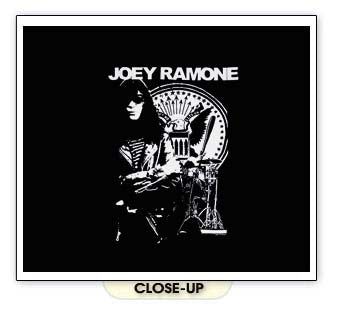 JOEY RAMONE punk rock ramones retro vintage BW SHIRT