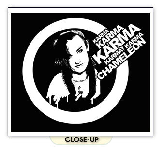 KARMA CHAMELEON culture club boy george retro BW SHIRT