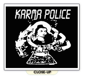 RADIOHEAD KARMA POLICE ok computer thom yorke BW SHIRT